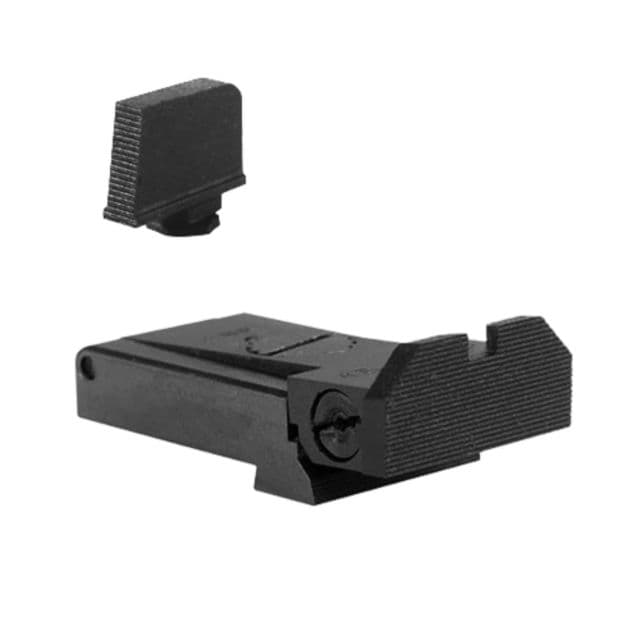 Kensight Adjustable Beveled Blade For Glock And Front Sight Black