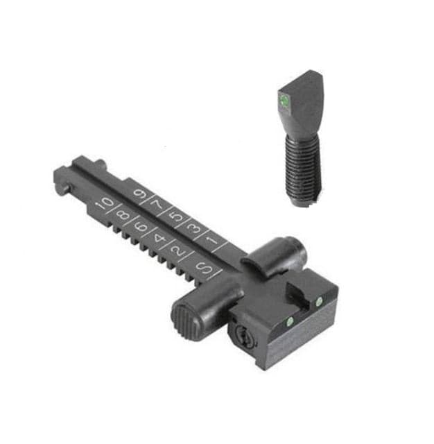 Kensight Ak-74 Adjustable Tangent Rear Night Sight Set Black