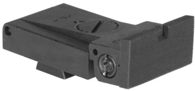 Kensight Beretta 92 Adjustable Rear Sight with Rounded Blade Black