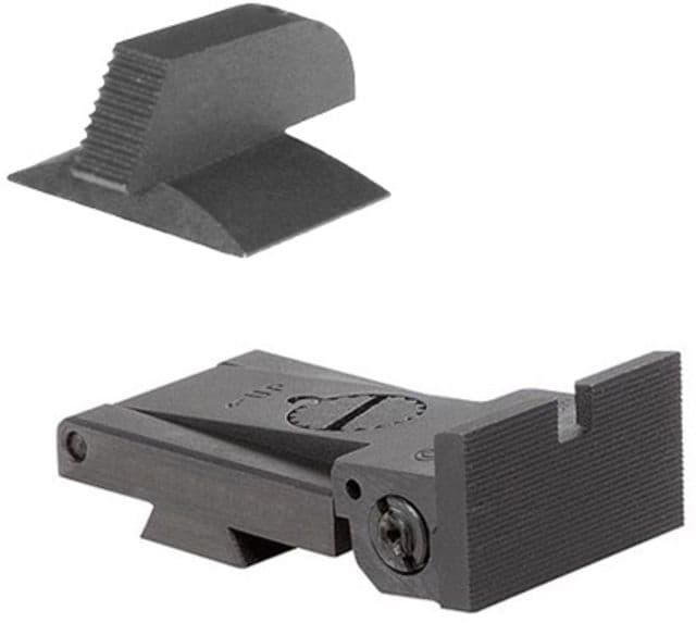 Kensight BoMar BMCS 1911 Deep Notch Sight w/ Square Serrated Blade Black