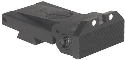Kensight BoMar BMCS 1911 Sight with Beveled Blade Arctic White Dot Black
