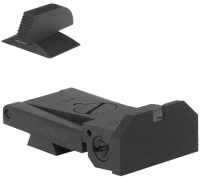 Kensight Bomar BMCS Serrated Adjustable Target 1911 Rear Sight w/ Beveled Blade Black