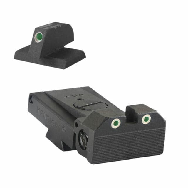 Kensight Bomar BMCS Adjustable Target 1911 Rear Night Sight Set w/Beveled Blade Black
