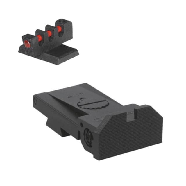 Kensight Bomar BMCS Adjustable Target 1911 Rear Night Sight w/ Beveled Serrated Blade Black