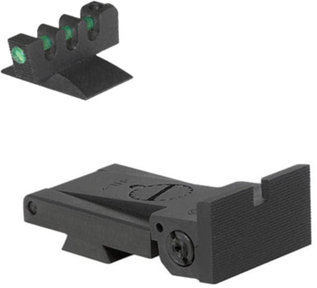 Kensight Bomar BMCS Square Serrated Blade Adjustable Target 1911 Rear Sight Black