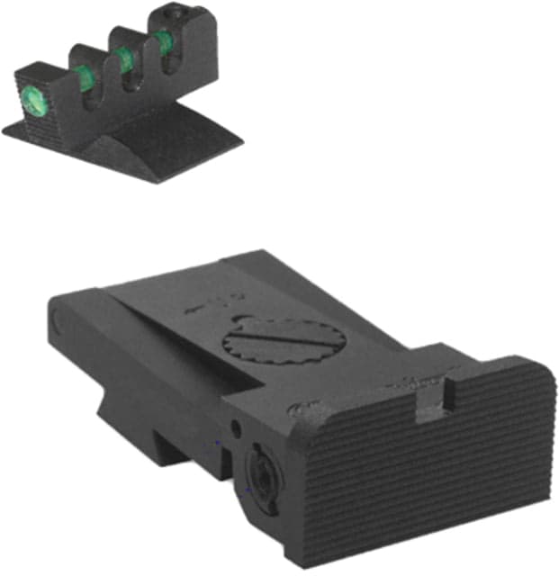 Kensight Bomar BMCS Adjustable Target 1911 Rear Sight w/ Rounded Serrated Blade Black