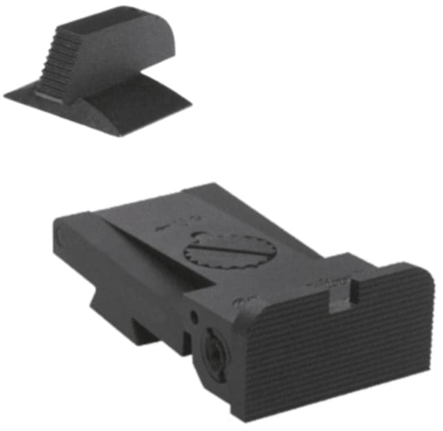 Kensight Bomar BMCS Serrated Adjustable Target 1911 Rear Sight w/ Rounded Serrated Blade Black