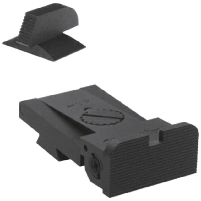 Kensight Bomar BMCS Serrated Adjustable Target 1911 Rear Sight w/ Rounded Blade Black