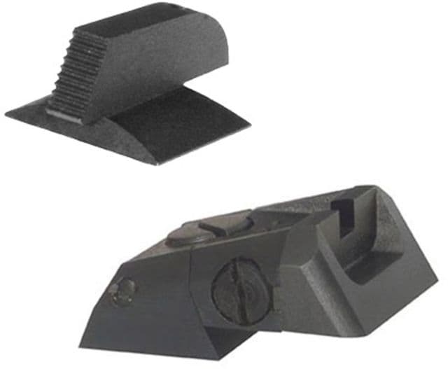 Kensight DAS 1911 Defense Adjustable Rear Sight Set with Blade & 0.200in Front Sight Recessed Blade Black