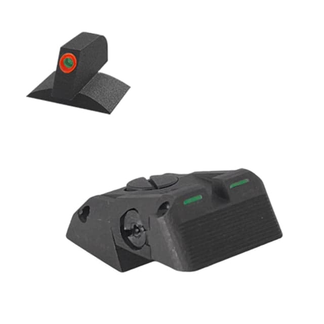 Kensight DAS Adjustable Bar-Dot-Bar Tritium Rear Night Sight Orange