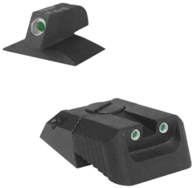 Kensight DAS Recessed Blade Adjustable Elevation Only Rear 1911 Night Sight Black