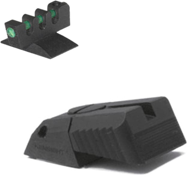 Kensight DAS Contoured Profile Fiber Optic Adjustable for Elevation Only Rear 1911 Sight Black