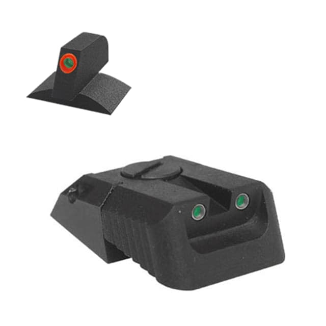 Kensight Recessed Blade DAS Adjustable Tritium Rear Night Sight Orange