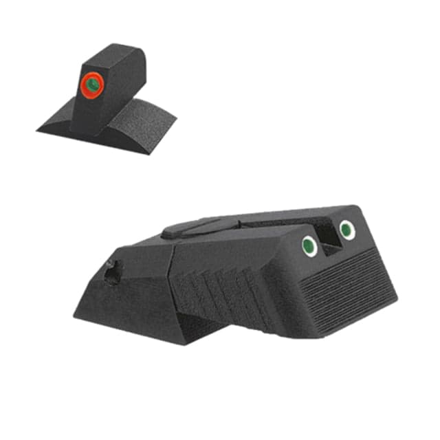 Kensight Serrated Blade DAS Adjustable Tritium Rear Night Sight Orange