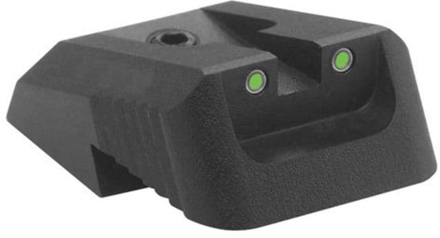Kensight DFS 1911 Defense Fixed Rear Sight Tritium Insert Night Sight w/ Recessed Blade Black