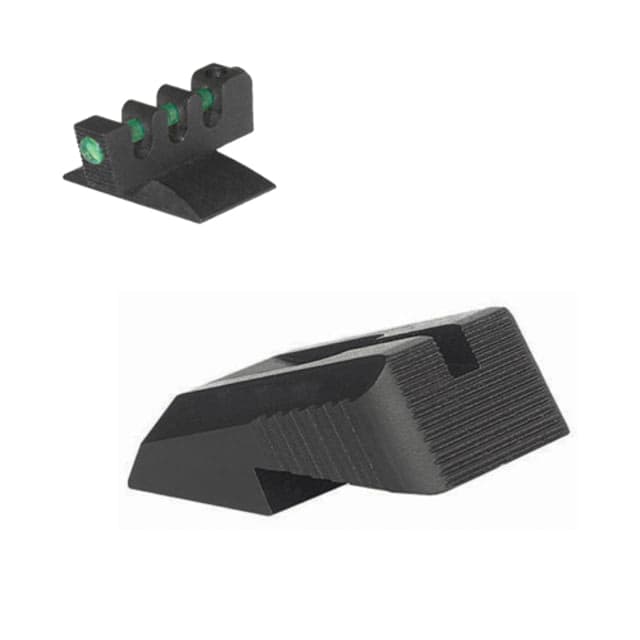 Kensight DFS Serrated Blade Fiber Optic Fixed Rear 1911 Sight Black