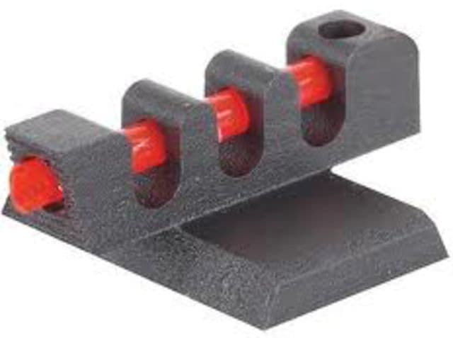 Kensight Fiber Optic Front Sight 0.170in Flat Base 0.100in Serrated Undercut Patridge Blade Black