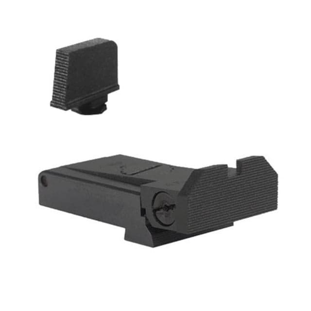 Kensight Glock Adjustable Target 1911 Rear Sight w/Serrated Beveled Blade Fully Serrated Beveled Sight Blade 0.330 Tall Black