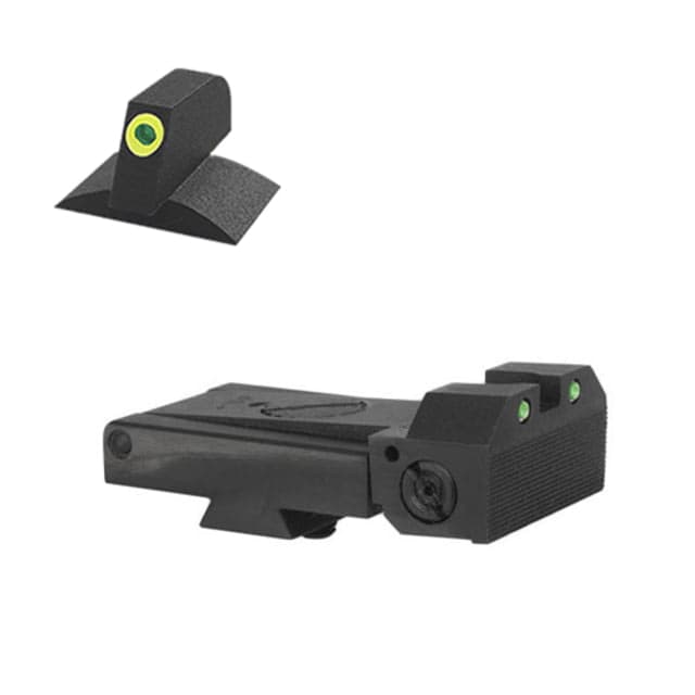 Kensight Kimber Adjustable Sight Set w/Rounded Blade Green