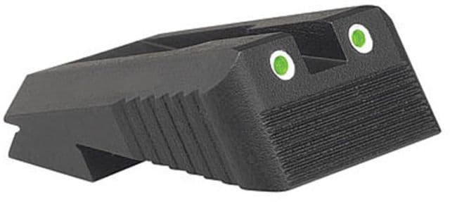 Kensight Kimber Fixed Sight with Grasping Serrations w/ Arctic White Outlines Black