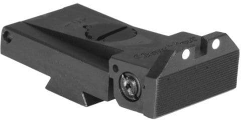 Kensight TRT 1911 Sight White Dot with Beveled Blade Black