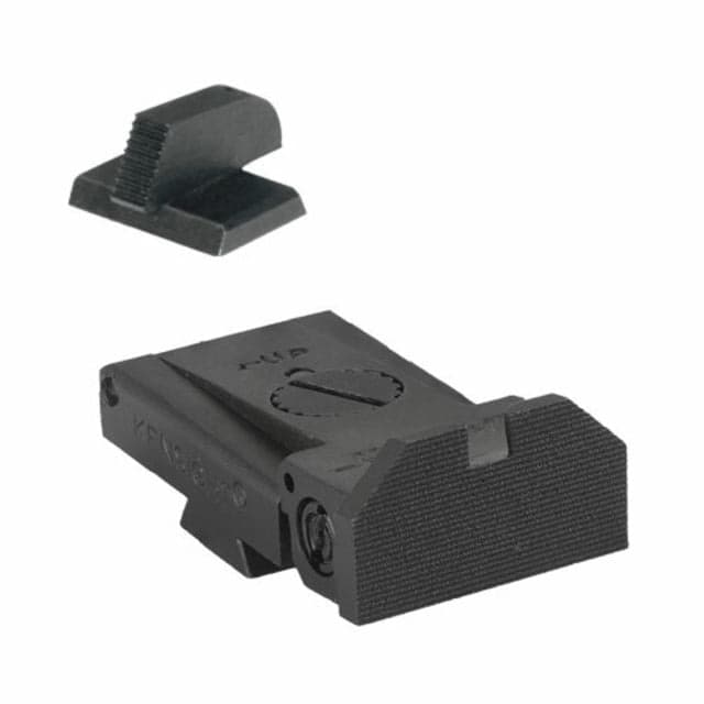 Kensight LPA TRT Beveled Serrated Blade Flat Profile Adjustable Target 1911 Rear Sight Black