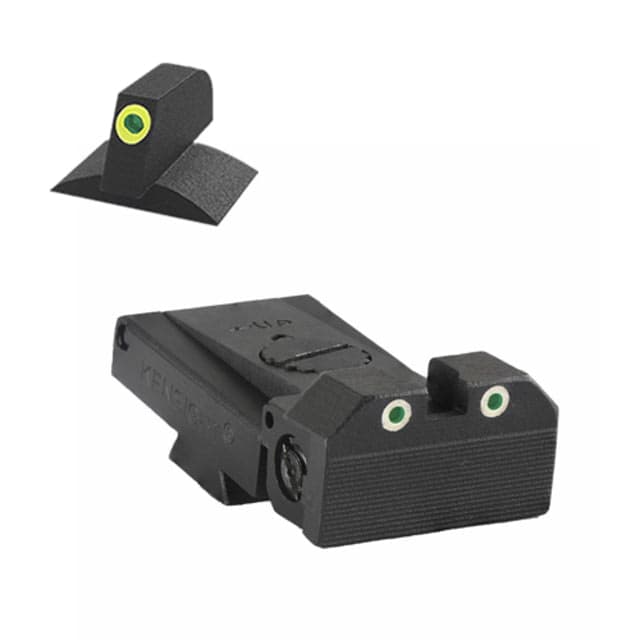 Kensight LPA TRT Contoured Tritium Adjustable Rear Night Sight Green