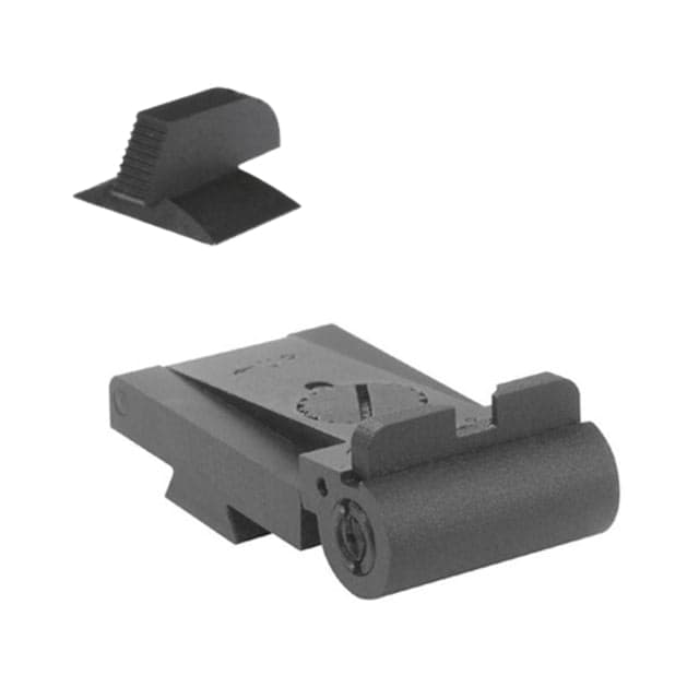 Kensight Rollo 1911 Low-Profile Serrated Contoured Profile Adjustable Combat Sight Set Black