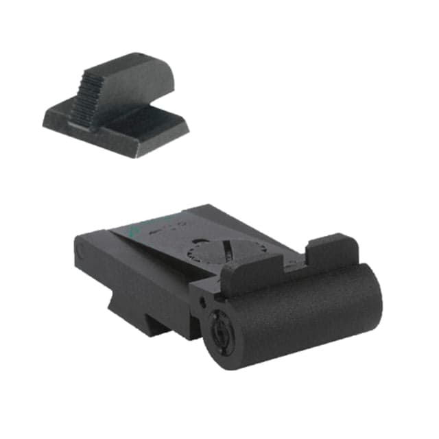 Kensight Rollo 1911 Low-Profile Serrated Square Profile Adjustable Combat Sight Set Black