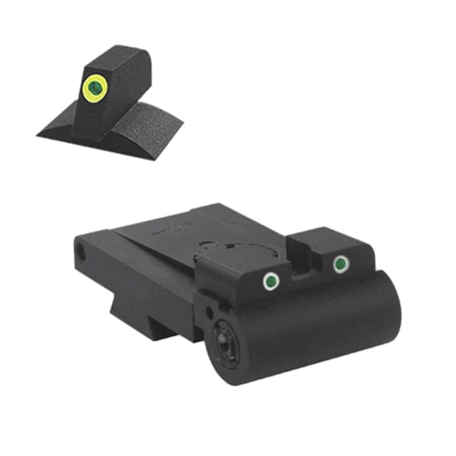 Kensight Rollo 1911 Low-Profile Adjustable Tritium Night Sight Set Green