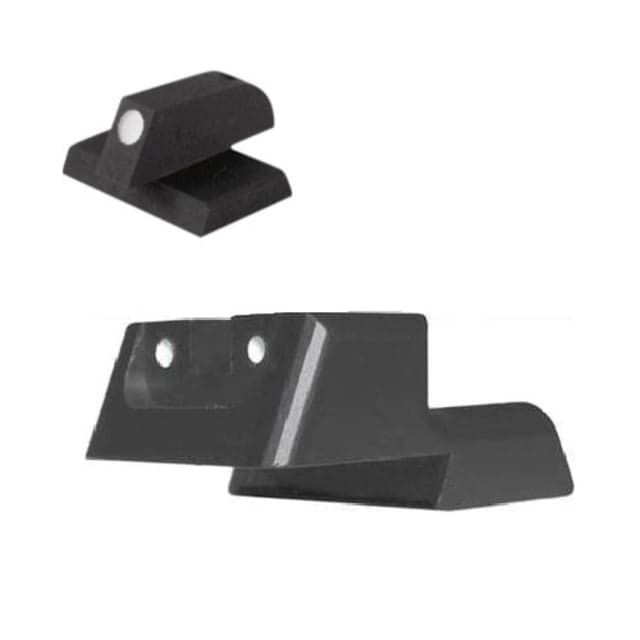 Kensight DFS Serrated Blade Fixed Rear 1911 Night Sight w/Flat Profile Black