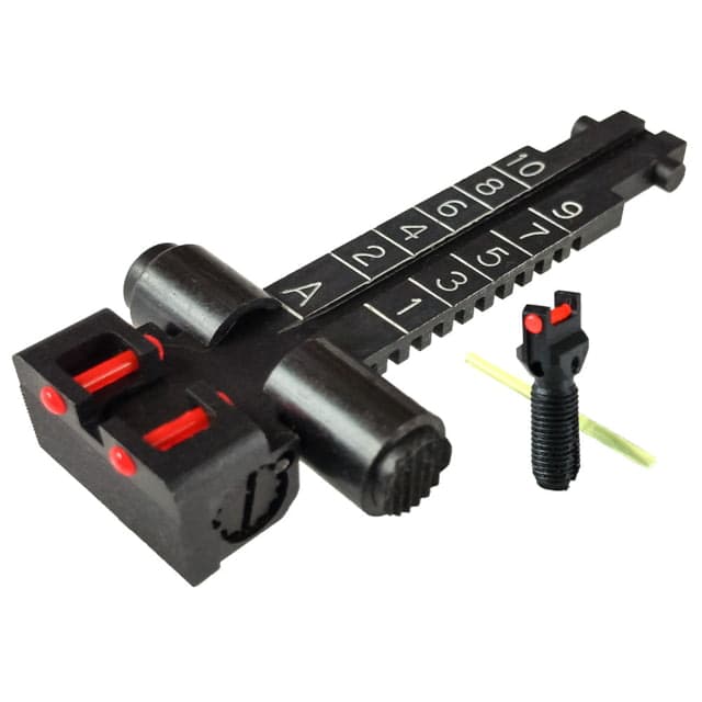 Kensight Soviet AKM AK47 Fiber Optic Rifle Sight Set Black