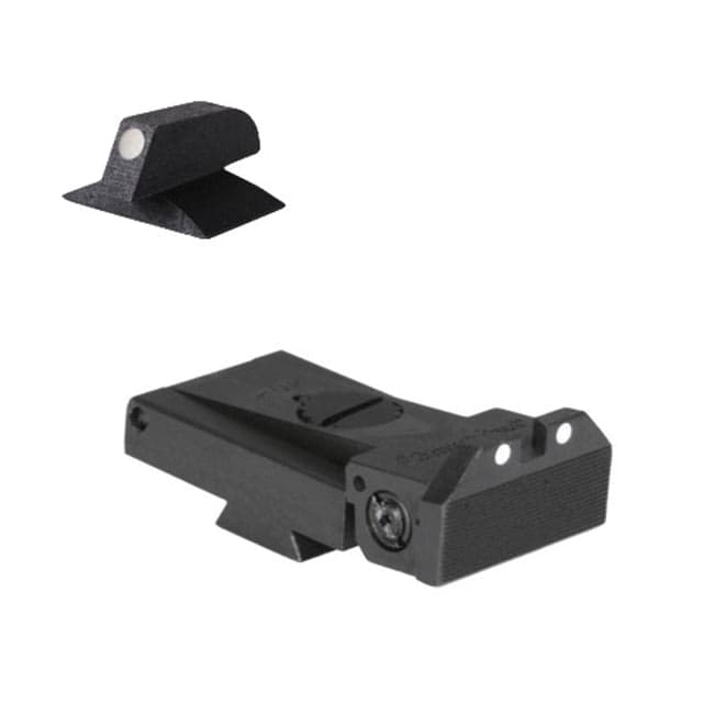 Kensight Springfield Adjustable Arctic White Dot Rear Sight Black 971-056