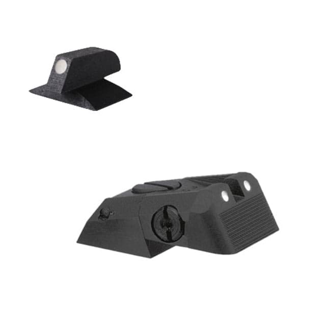 Kensight Springfield Serrated Blade White Dot Rear Sight Black 971-678