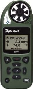 Kestrel 5500 Weather Meter With Link + Vane Mount Olive Drab