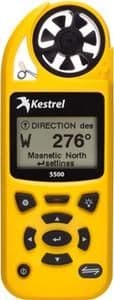 Kestrel 5500 Weather Meter with LiNK + Vane Mount Yellow