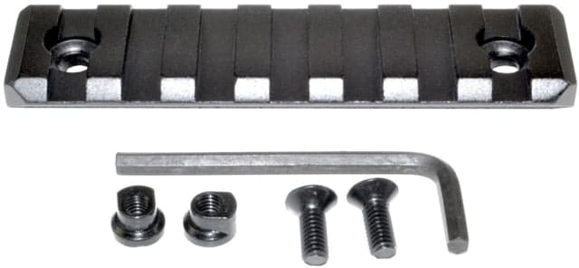 Kexuan Picatinny Rail Section for KeyMod Style Mounts 7 Slot Black
