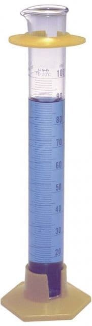Kimble/Kontes KIMAX Brand Single Metric Scale Graduated Cylinders Educational Grade 25 Cylinder With Base Case