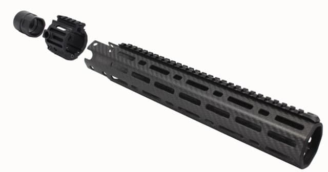 Lancer Systems LCH5 Gen2 Carbon Fiber Handguard Full Rail 9.5 in Black