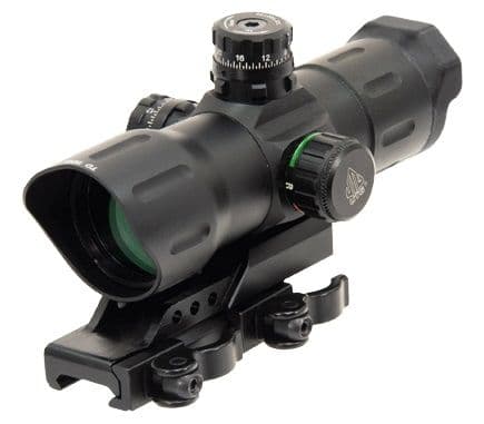 Leapers UTG 6in ITA Red/Green CQB T-dot Sight with Offset QD Mount Black