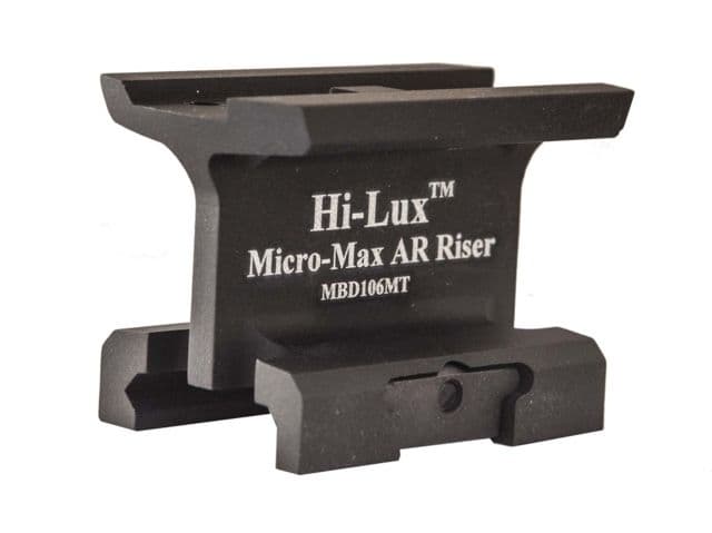 Hi-Lux Optics Micro-Max AR Riser Mount Matte Black Small LW-RD