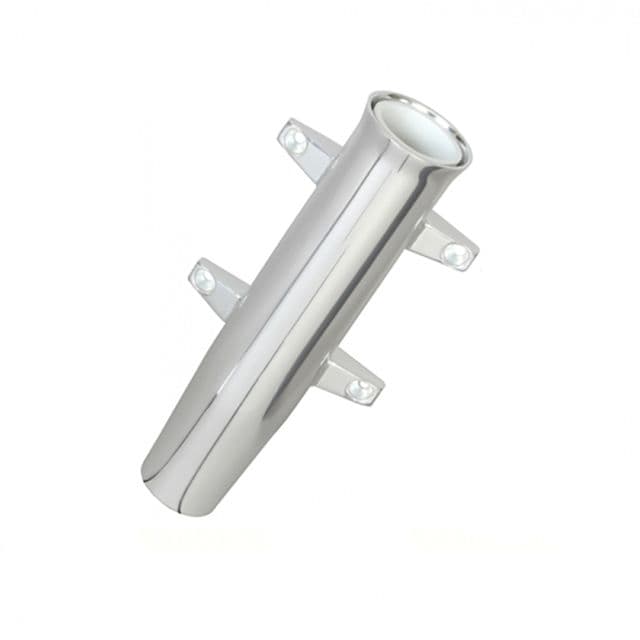 Lee's Tackle Aluminum Side Mount Rod Holder - Tulip Style - Silver Anodize