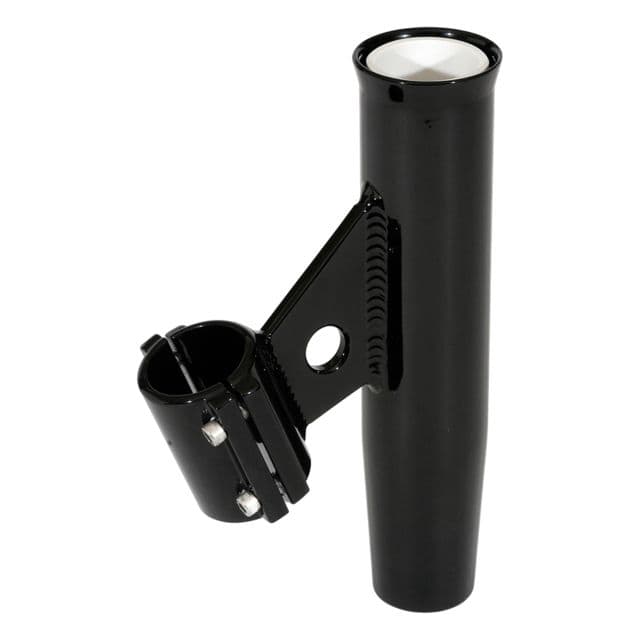 Lee's Tackle Clamp-On Rod Holder - Black Aluminum - Vertical Mount - Fits 1.315 O.D. Pipe