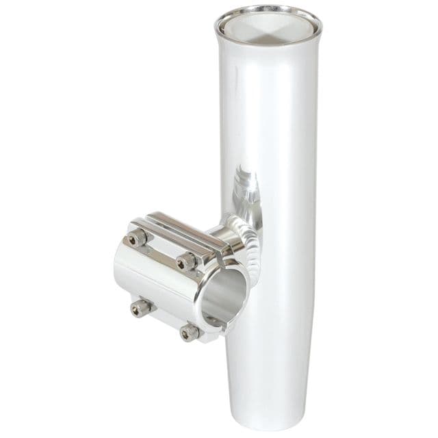 Lee's Tackle Clamp-On Rod Holder - Silver Aluminum - Horizontal Mount - Fits 1.315" O.D. Pipe