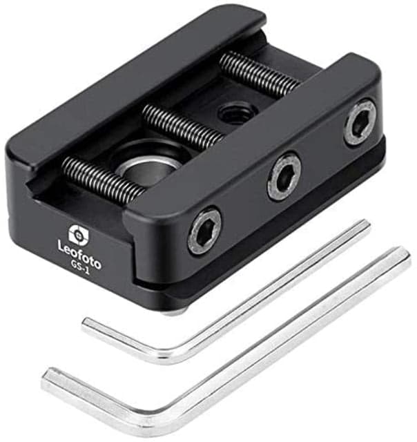 Leofoto NATO-DVTL Picatinny Mount - Arca Compatible QR Clamp Black
