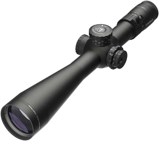 Leupold Mark 5HD 5-25x56mm Rifle Scope 35 mm Tube First Focal Plane Black Matte Red PR1-MIL Reticle Mil Rad Adjustment