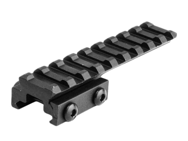 Lion Gears Cantilever Riser Mount .5in Riser 3.73in Long with 9 Slots Black Short