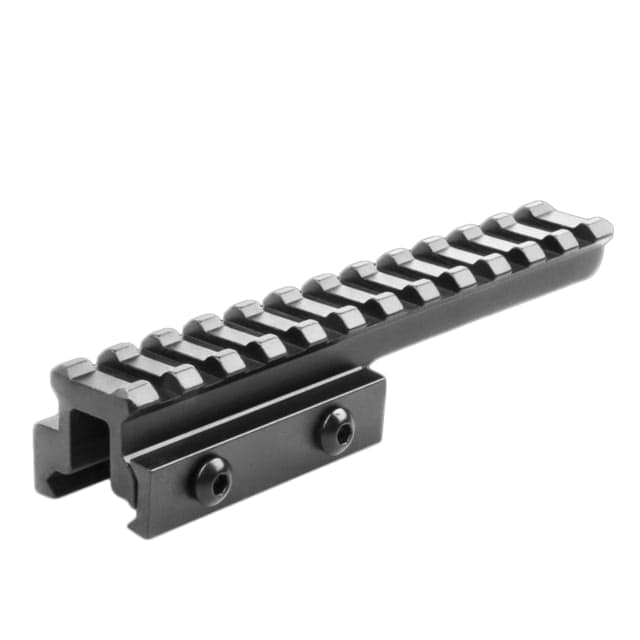 Lion Gears Cantilever Riser Mount .75in Riser 5in Long with 12 Slots Black Medium