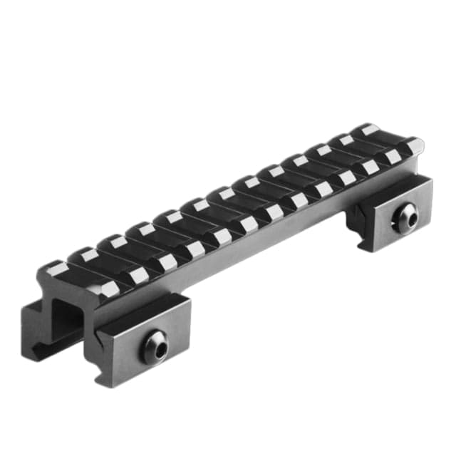 Lion Gears Riser Mount 0.75in Riser 5in Long with 12 Slots Black Medium