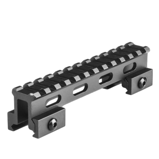 Lion Gears Riser Mount 1in Riser 5in Long with 12 Slots Black Medium
